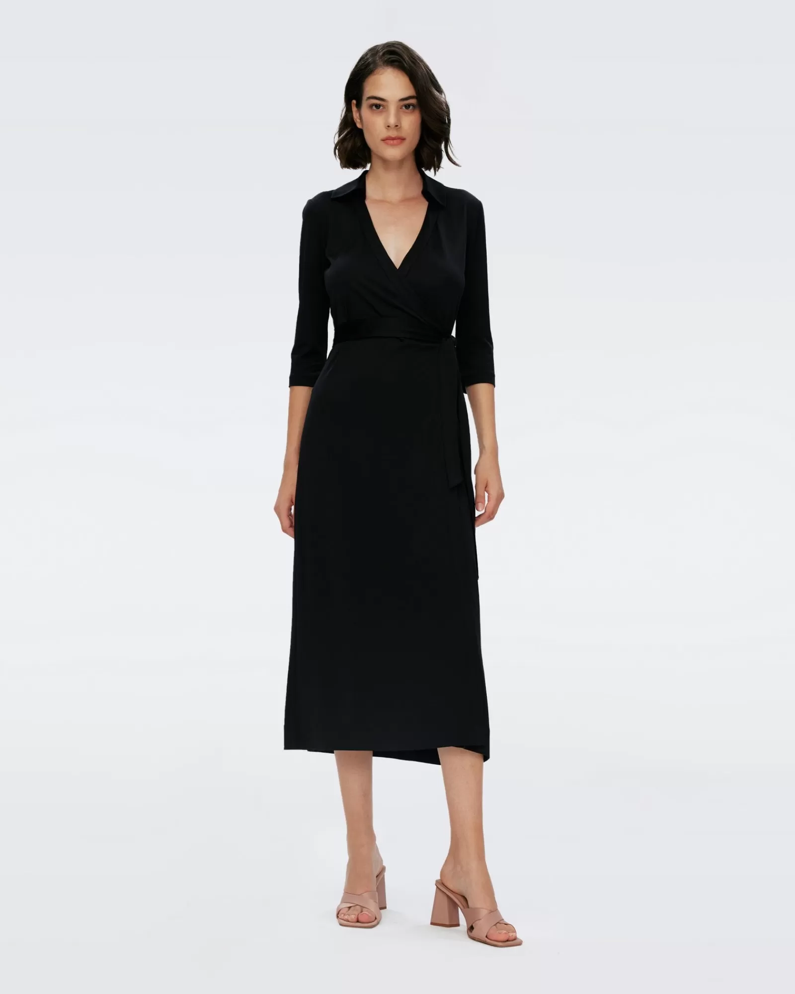 Diane von Furstenberg Abigail Zijden Jersey Maxi-Wikkeljurk-Vrouwen Midi-Jurken