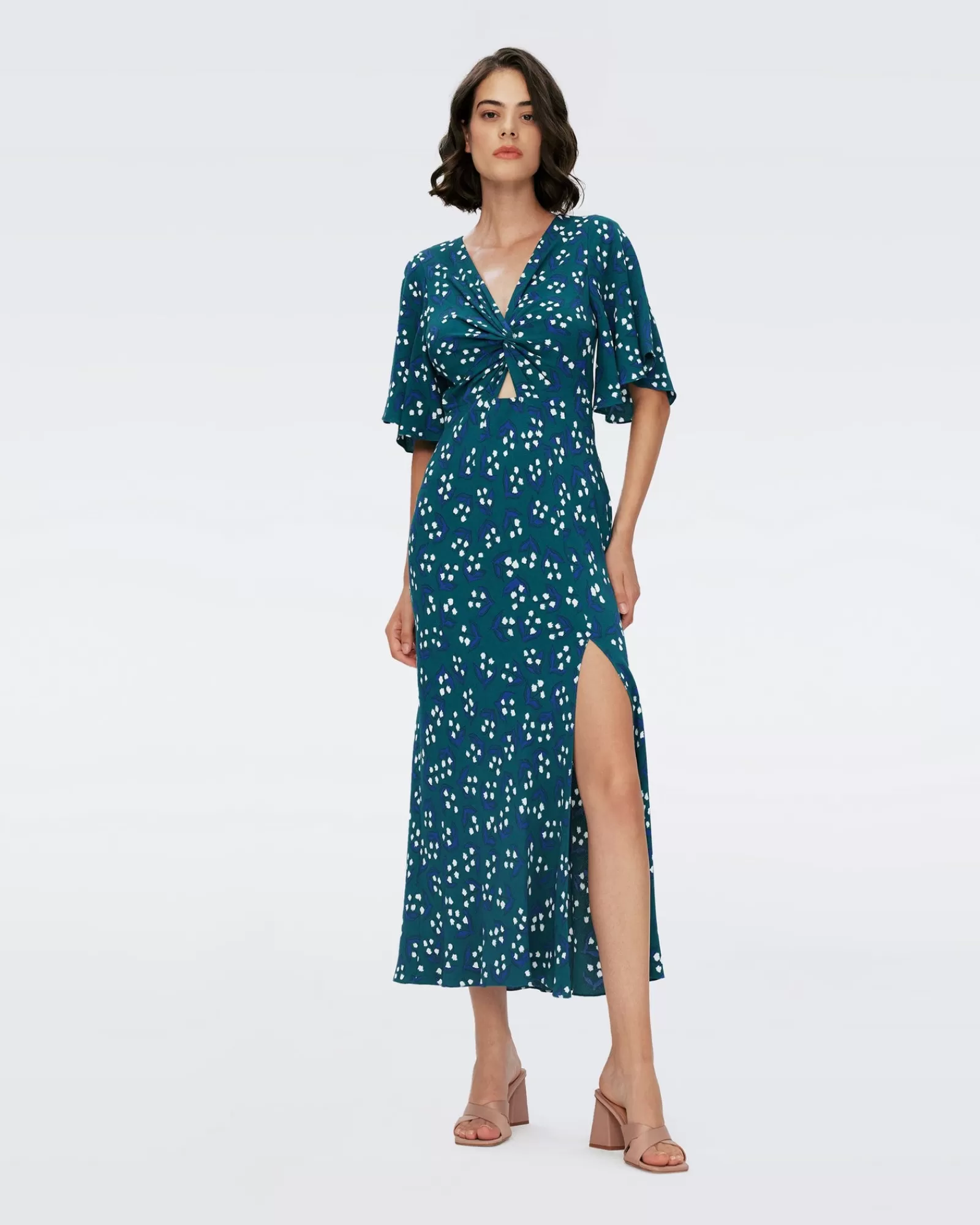 Diane von Furstenberg Bessie-Jurk-Vrouwen Midi-Jurken