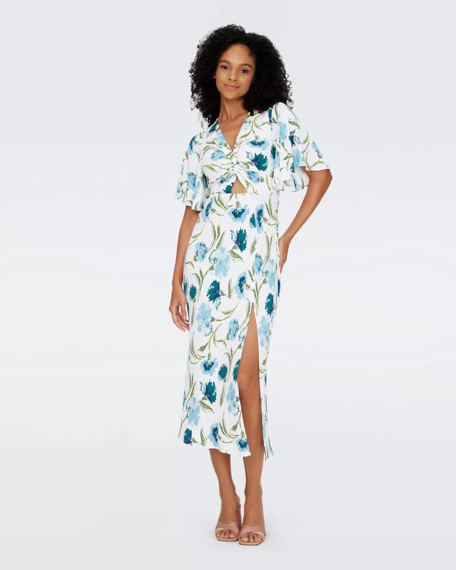 Diane von Furstenberg Bessie-Jurk-Vrouwen Midi-Jurken