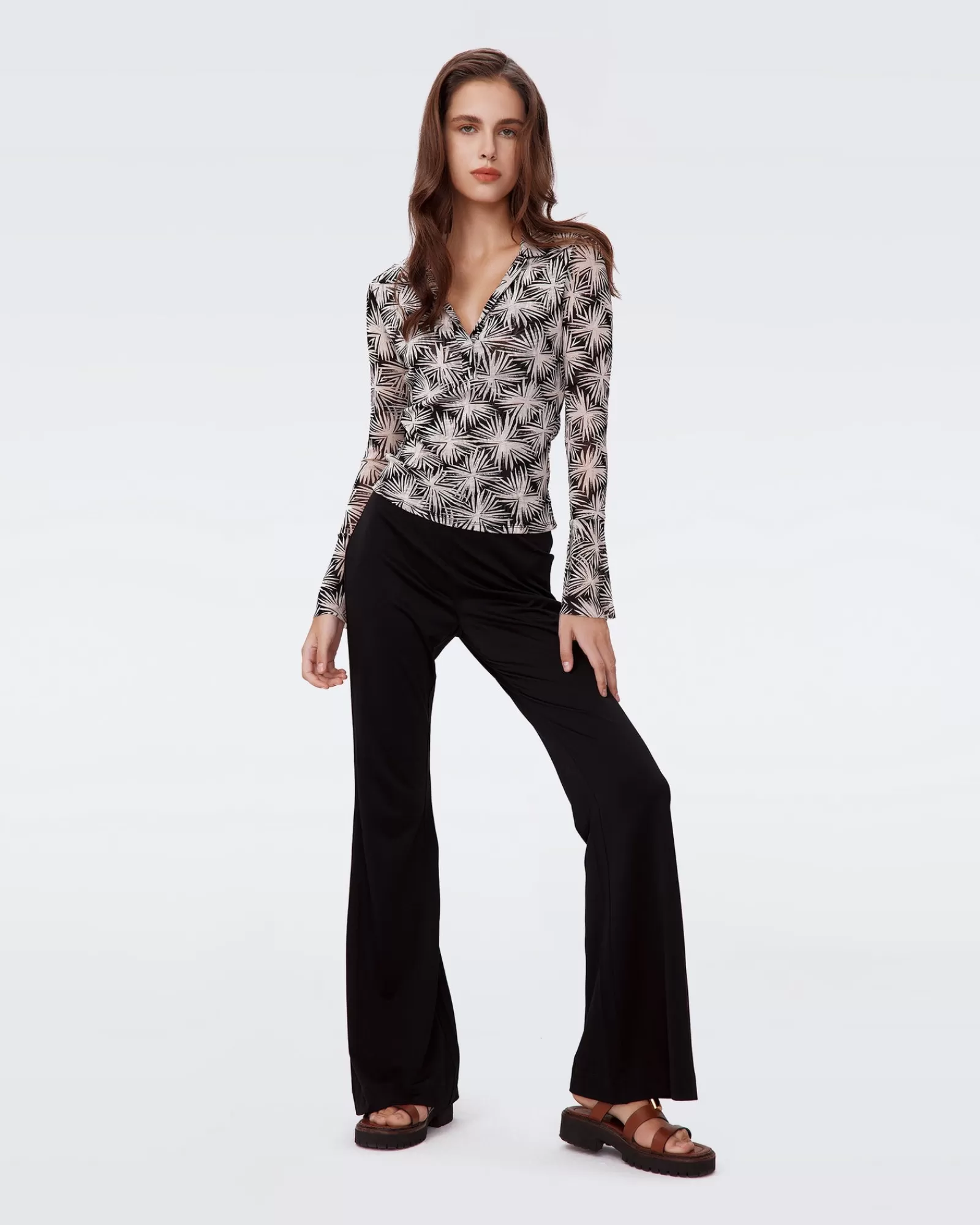 Diane von Furstenberg Brooklyn Broek-Vrouwen Zwarte Jurken