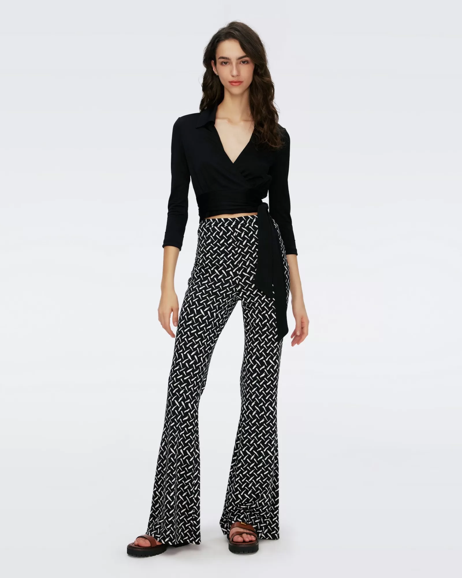 Diane von Furstenberg Brooklyn Broek-Vrouwen Zwarte Jurken