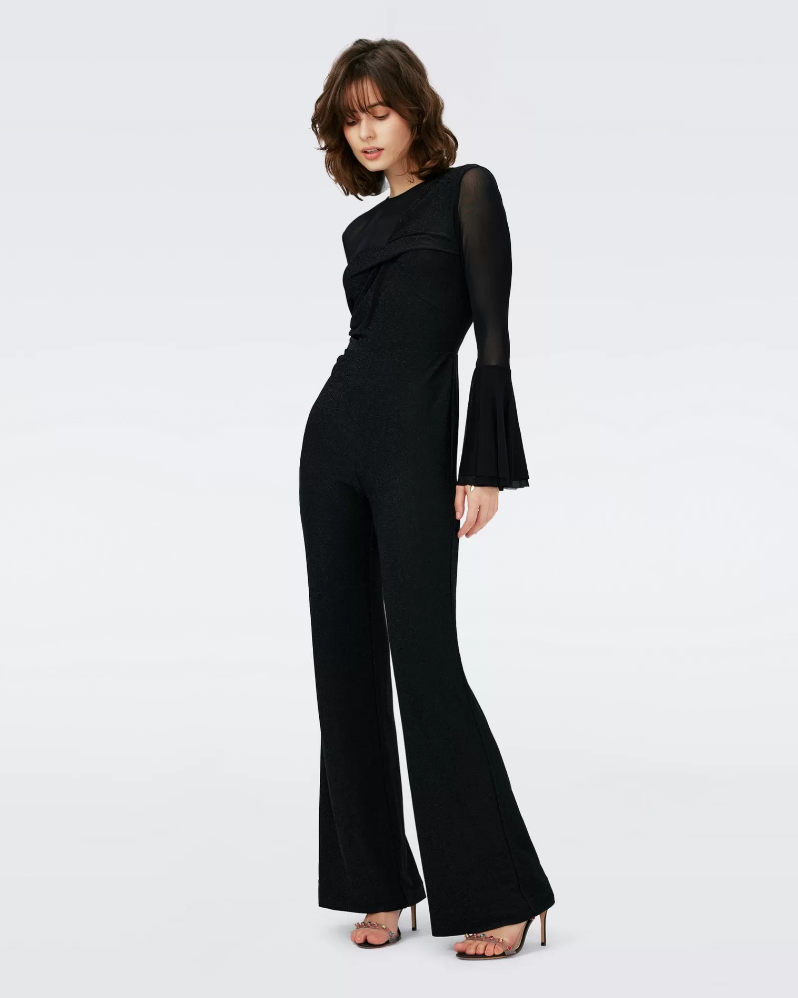 Diane von Furstenberg Dierdre Jumpsuit-Vrouwen Zwarte Jurken