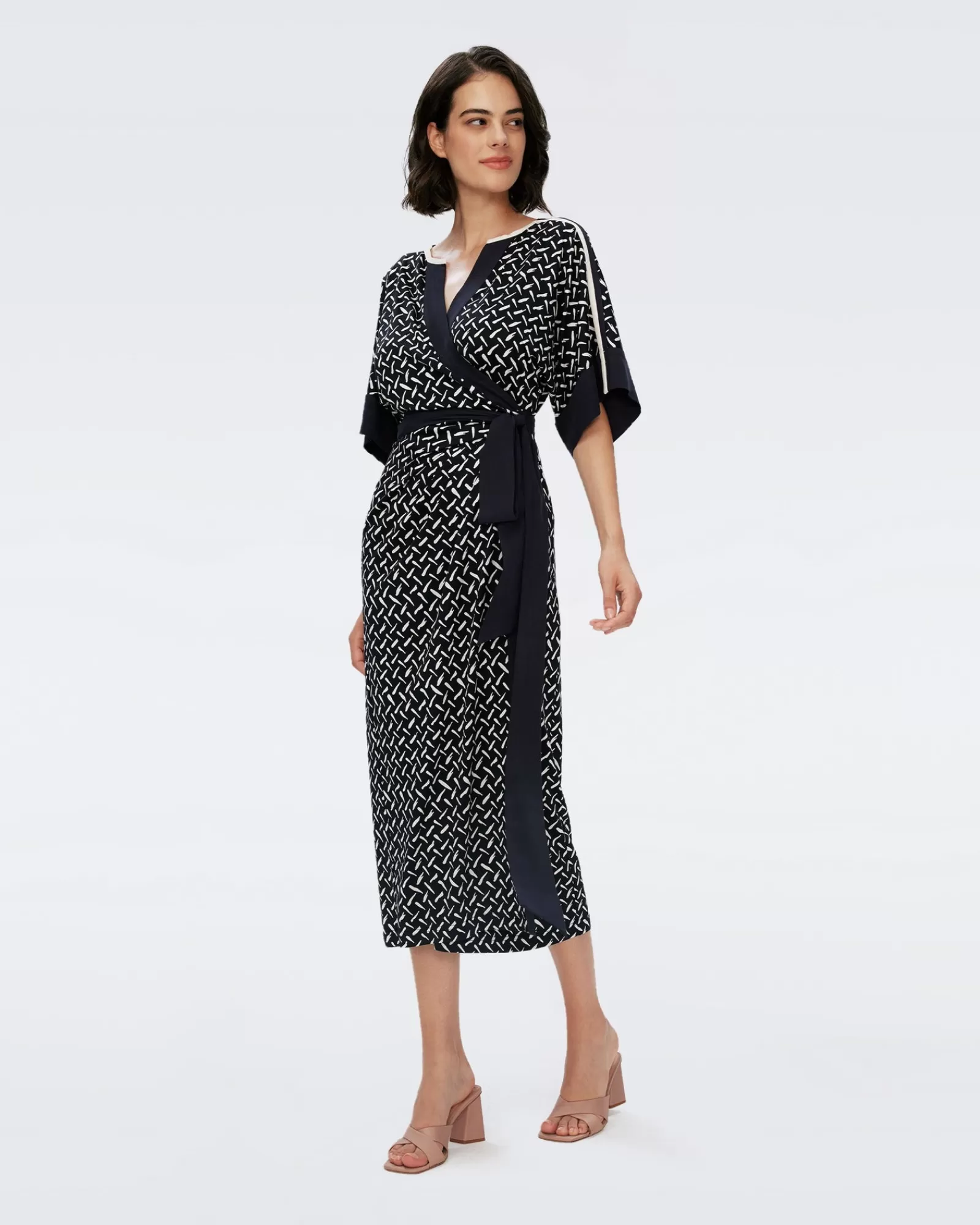 Diane von Furstenberg Dorothea Wikkeljurk-Vrouwen Midi-Jurken