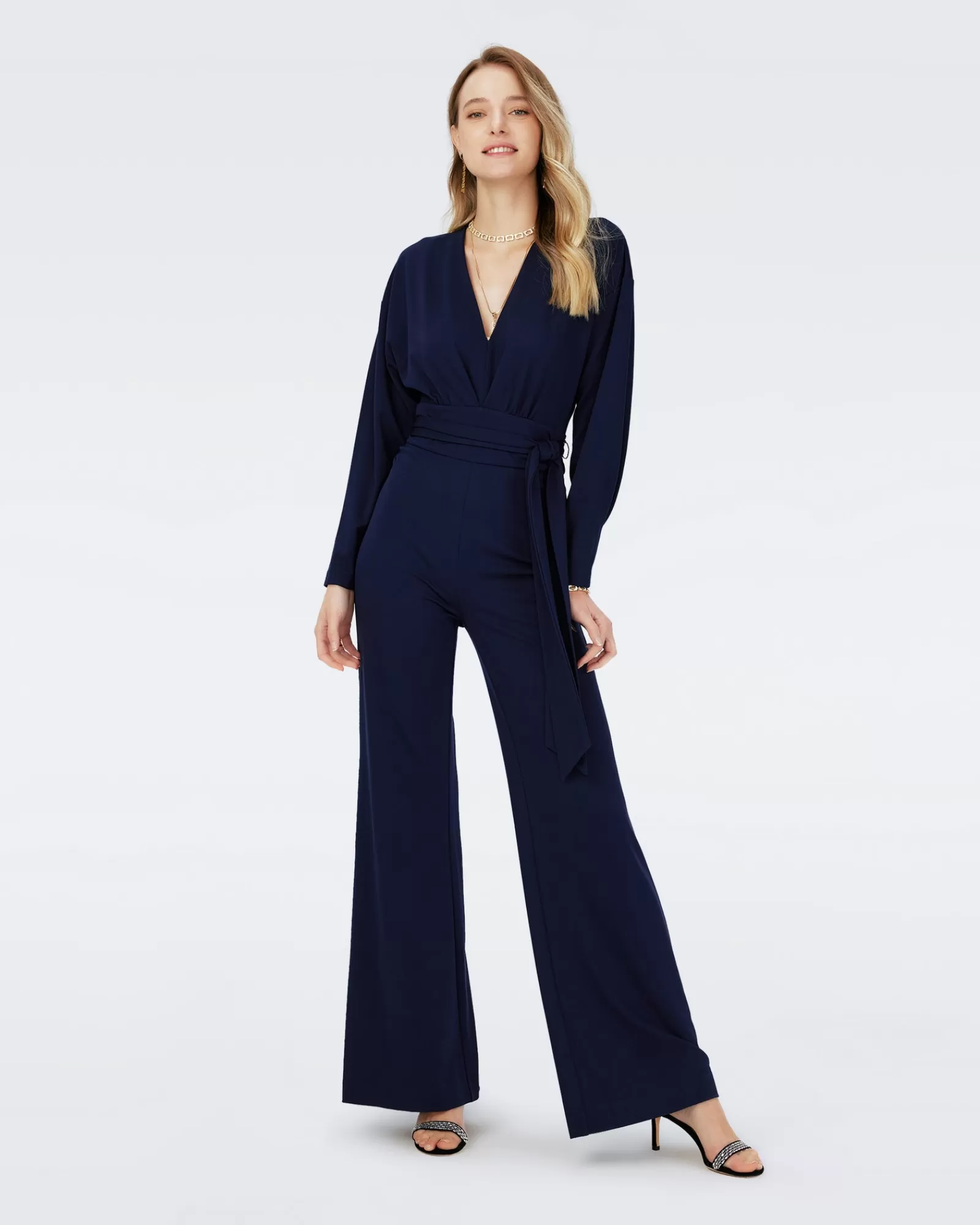 Diane von Furstenberg Dvf Marilou Jumpsuit In Middernacht-Vrouwen Jumpsuits & Rompertjes