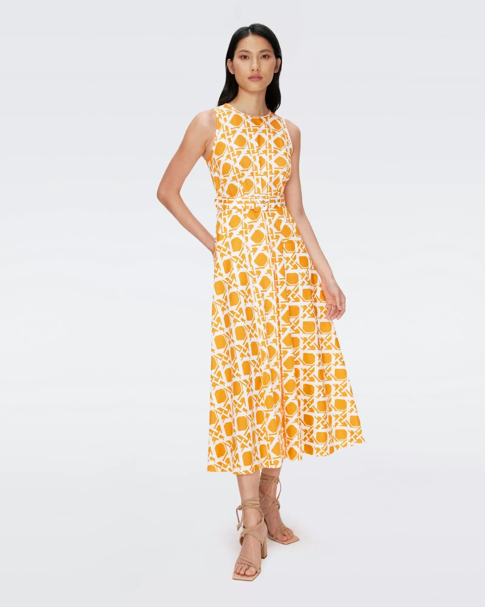 Diane von Furstenberg Elliot Midi-Jurk-Vrouwen Midi-Jurken