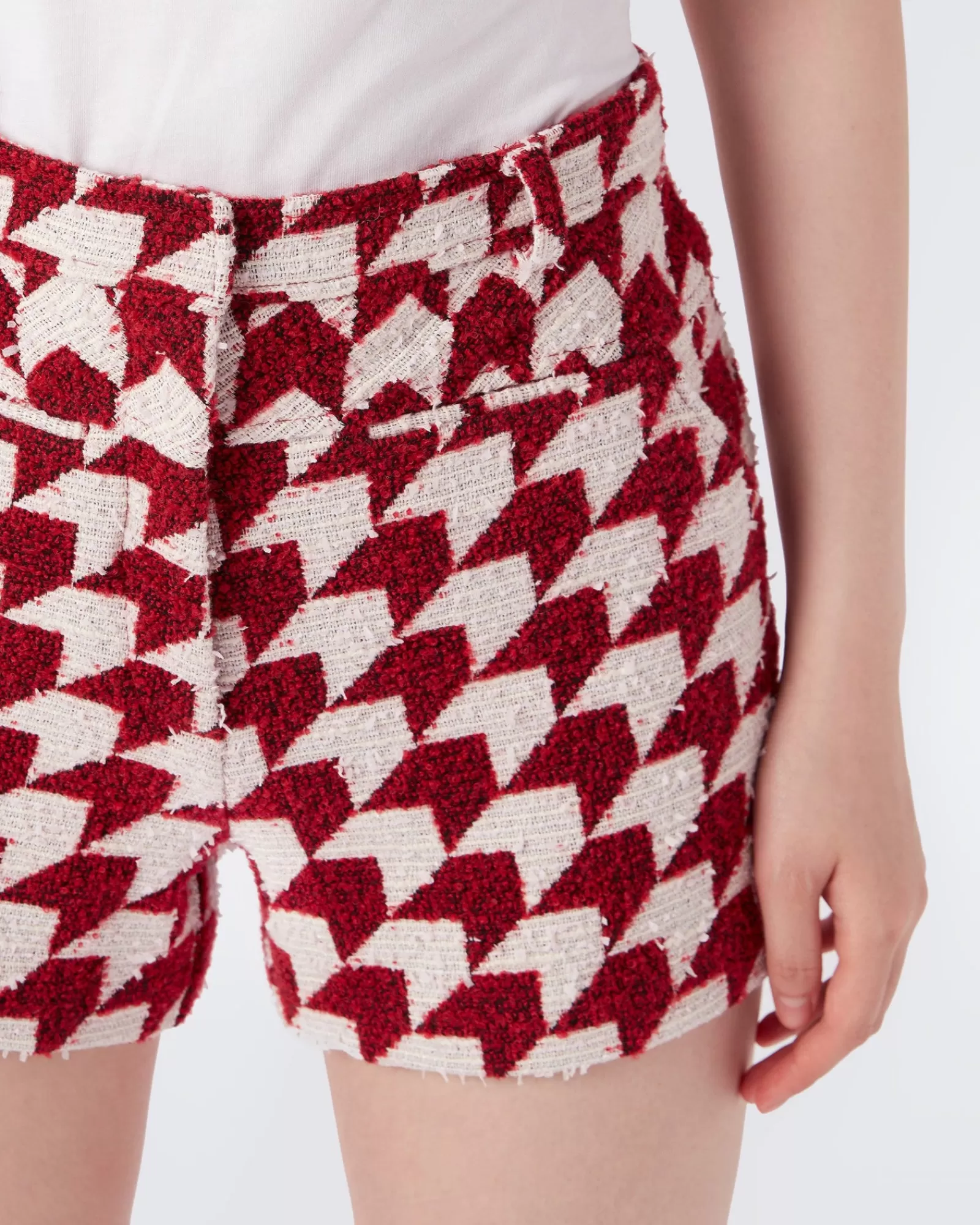 Diane von Furstenberg Gramercy Boucled Wollen Shorts-Vrouwen Allemaal Gescheiden