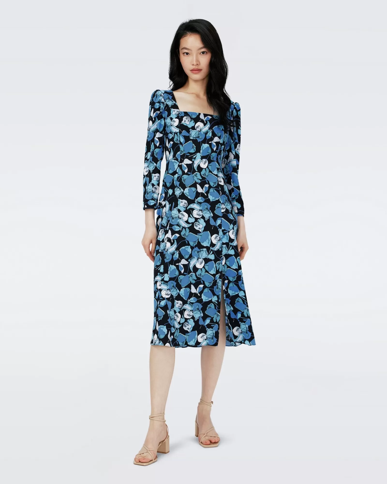 Diane von Furstenberg Joanna-Jurk-Vrouwen Midi-Jurken