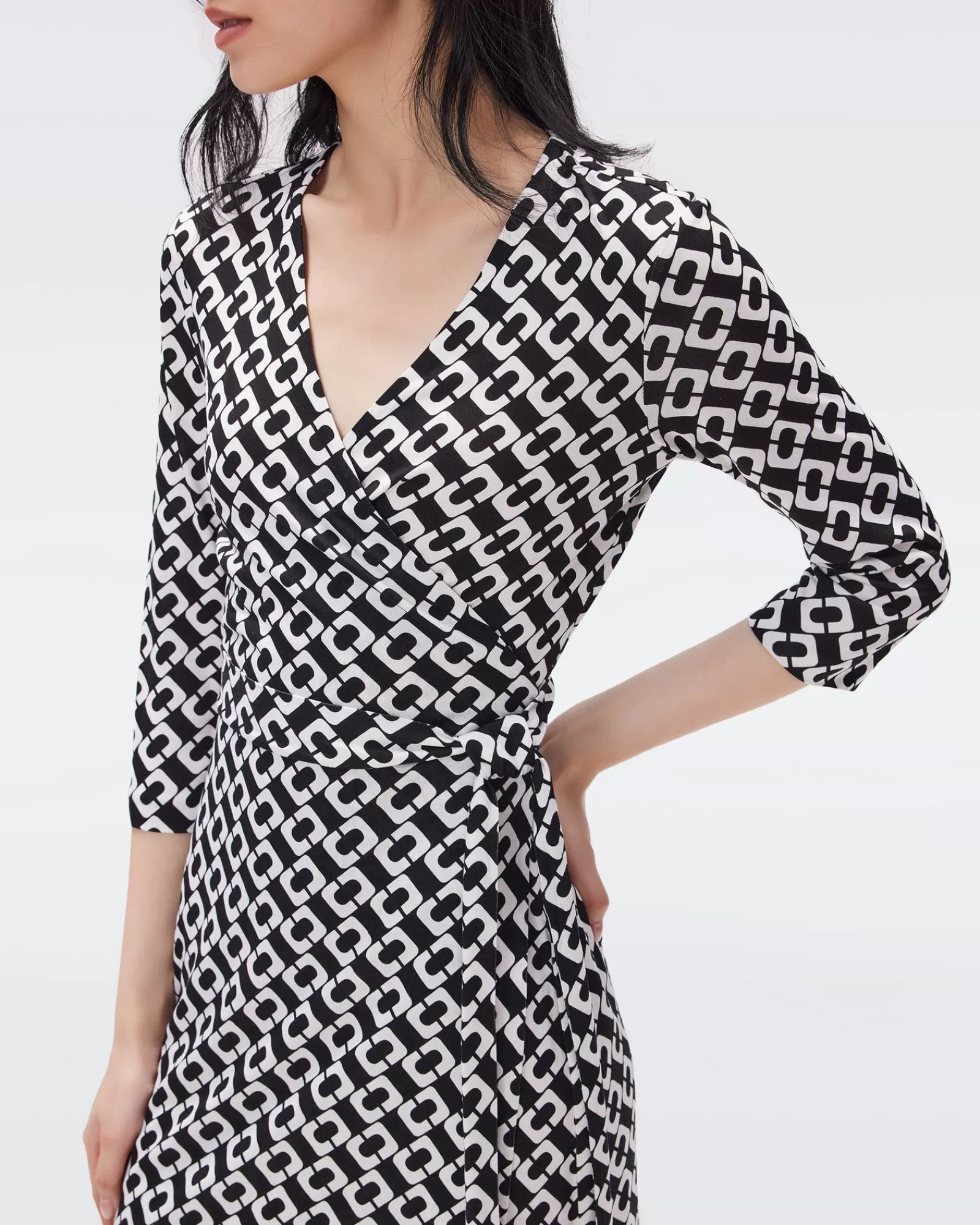 Diane von Furstenberg Julian Zijden Jersey Wikkeljurk-Vrouwen Wrap50-Collectie