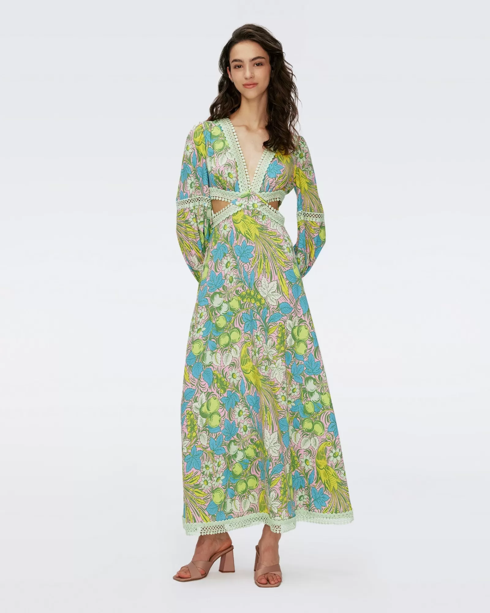 Diane von Furstenberg Lina-Jurk-Vrouwen Maxi-Jurken