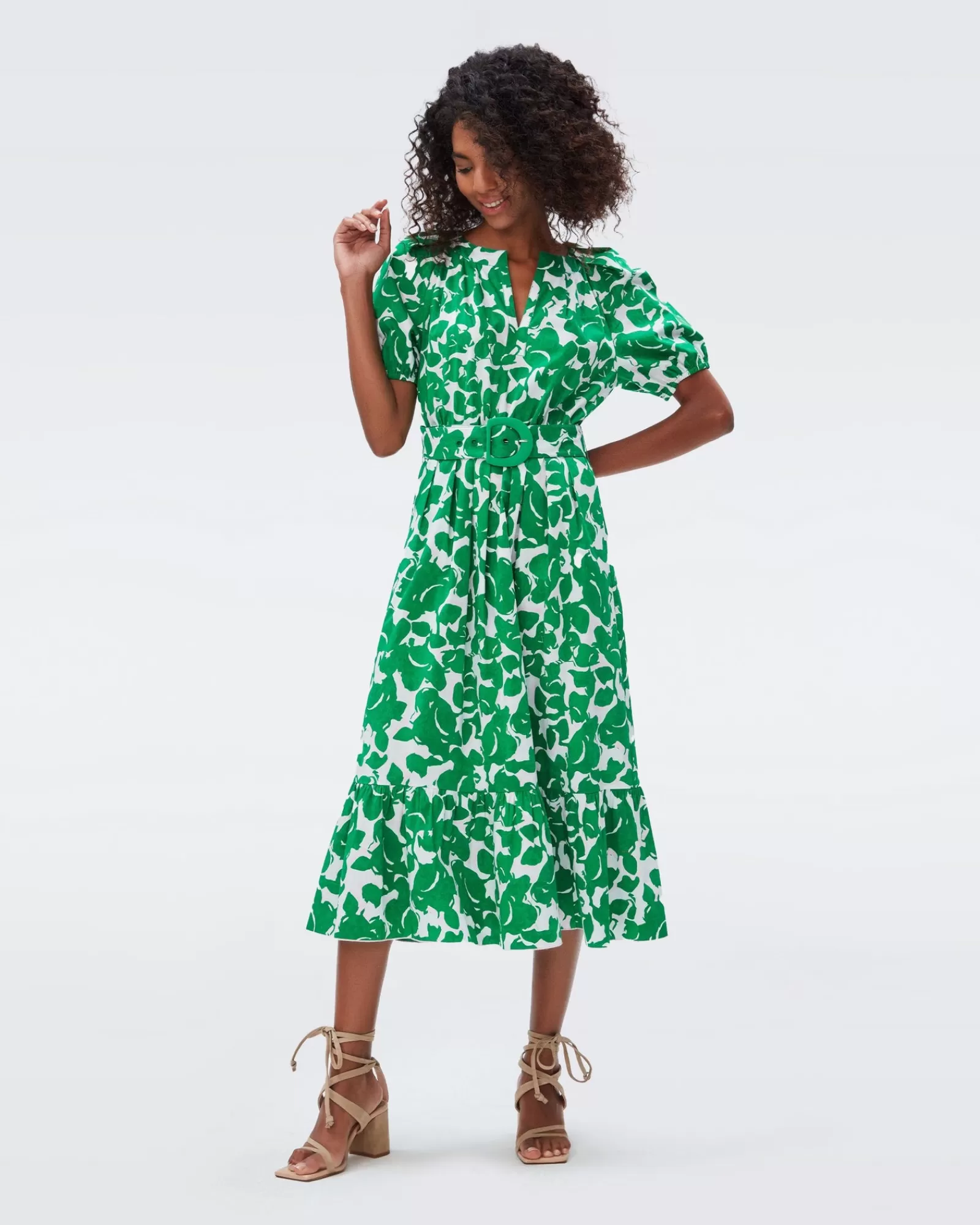 Diane von Furstenberg Lindy-Jurk-Vrouwen Midi-Jurken