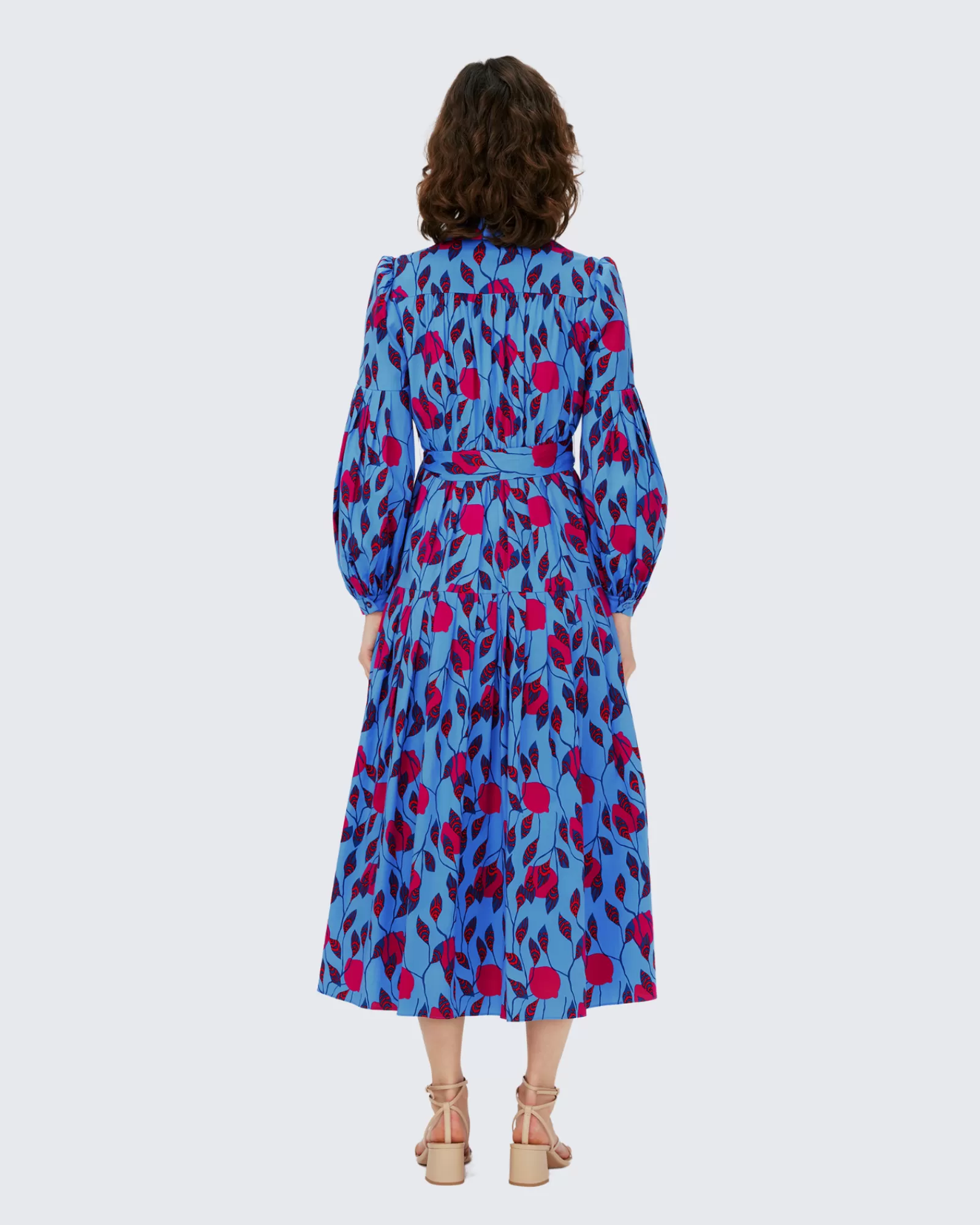 Diane von Furstenberg Lux Katoenen Jurk-Vrouwen Midi-Jurken