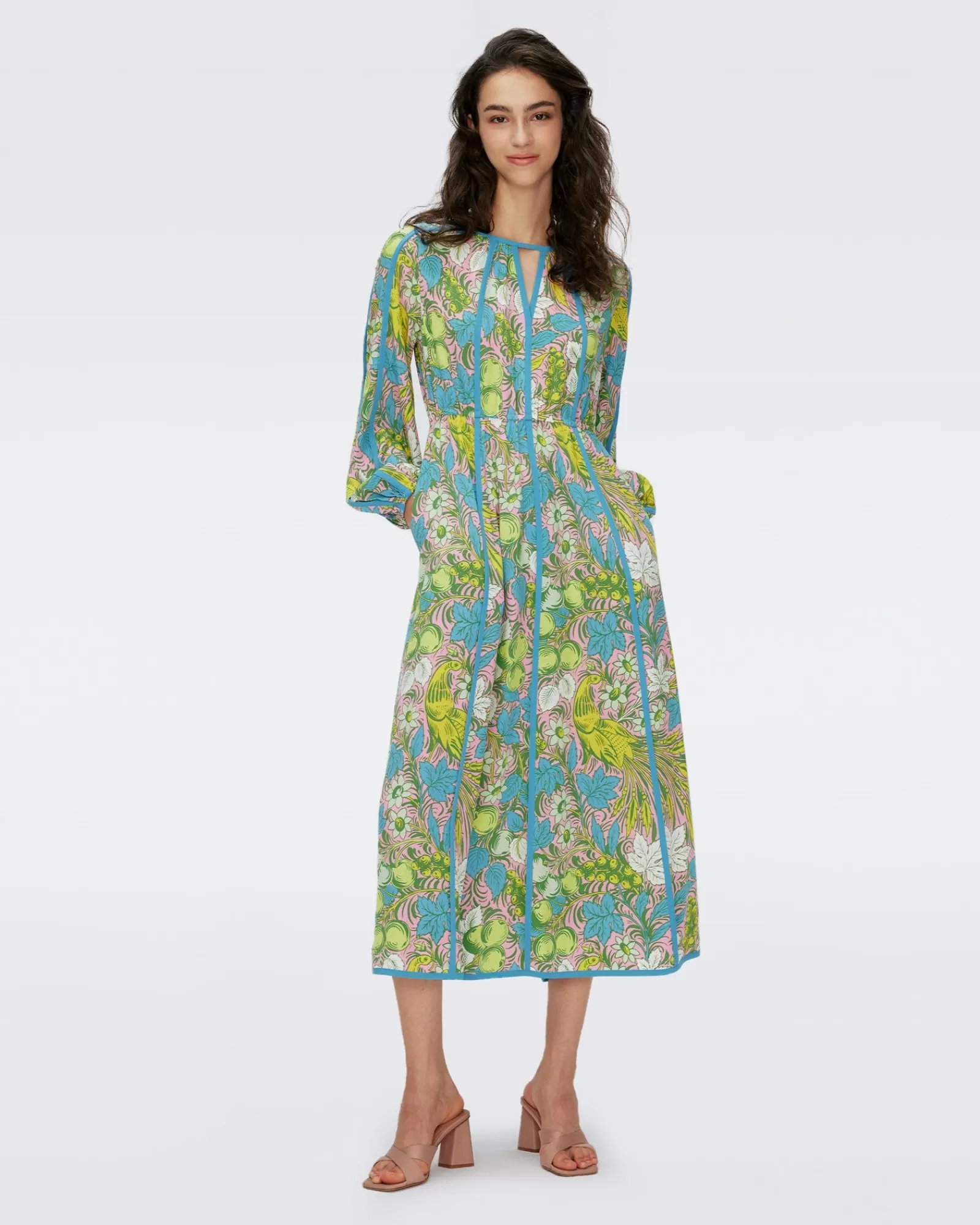 Diane von Furstenberg Scott Midi-Jurk-Vrouwen Midi-Jurken