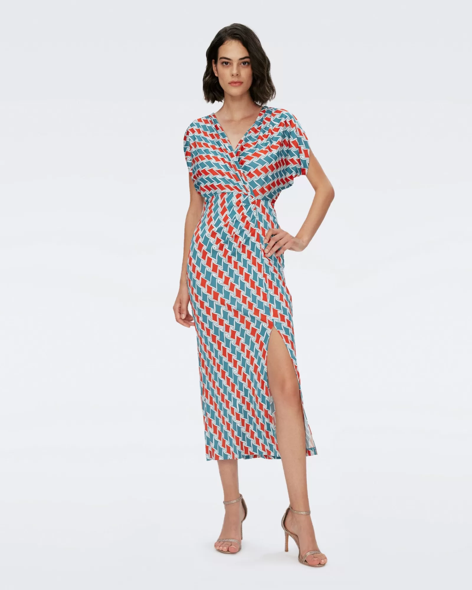 Diane von Furstenberg Williams-Jurk-Vrouwen Midi-Jurken